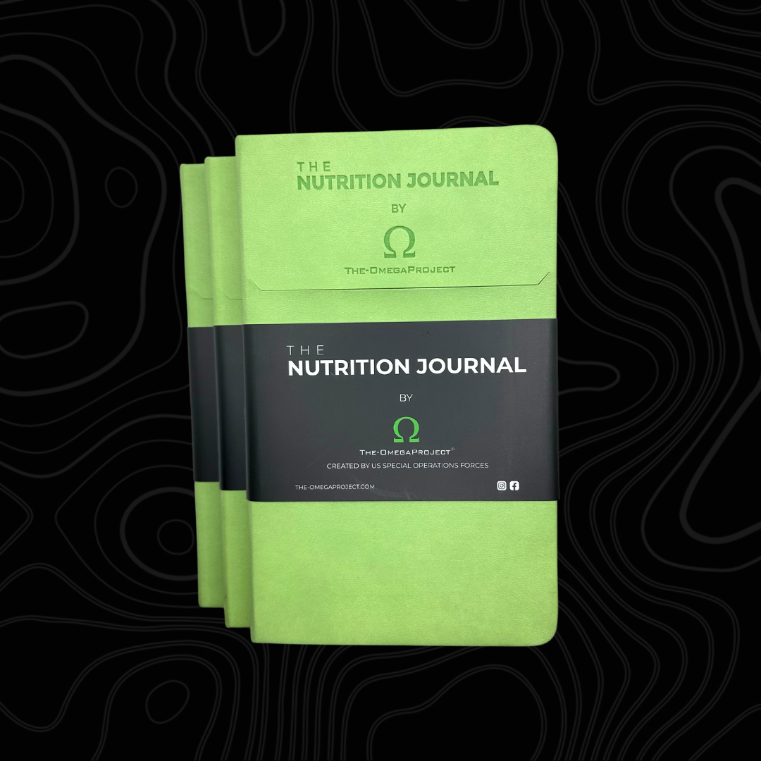 The Omega Project Nutrition Journal – US Army Special Operations Elite Diet Journal – Daily Food Diary and Weight Log – Nutritionist Developed